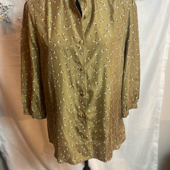 Lands End Canvas Silk Blouse - Picture 2 of 11
